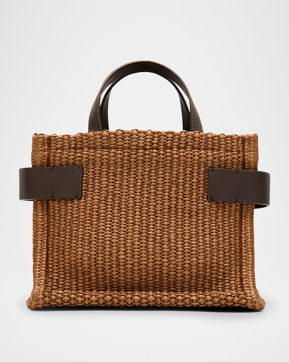 Brunello Cucinelli Essense Mini Raffia Tote Bag