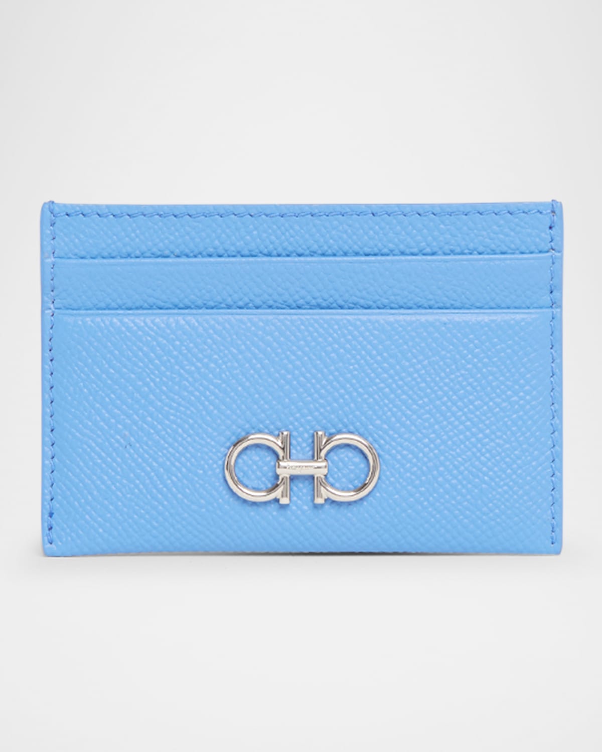 FERRAGAMO THE GANCINI LEATHER CARD CASE 