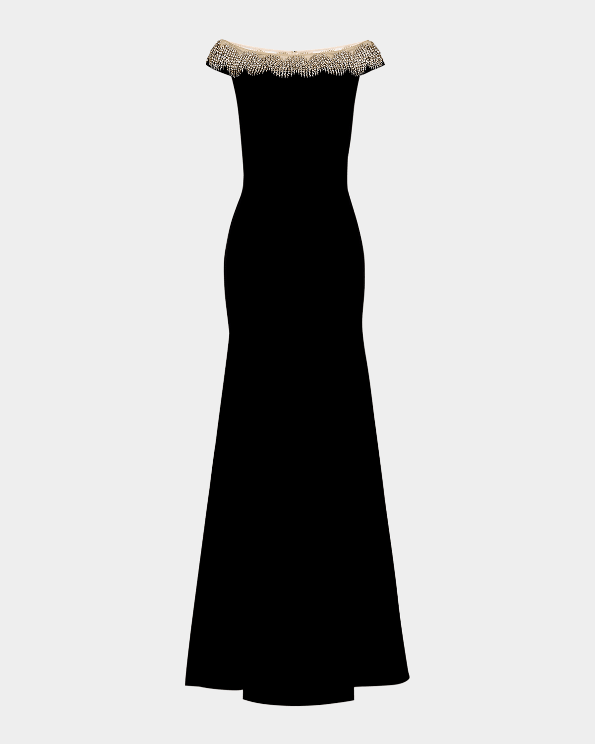JENNY PACKHAM AZALEA CRYSTAL OFF-THE-SHOULDER GOWN 