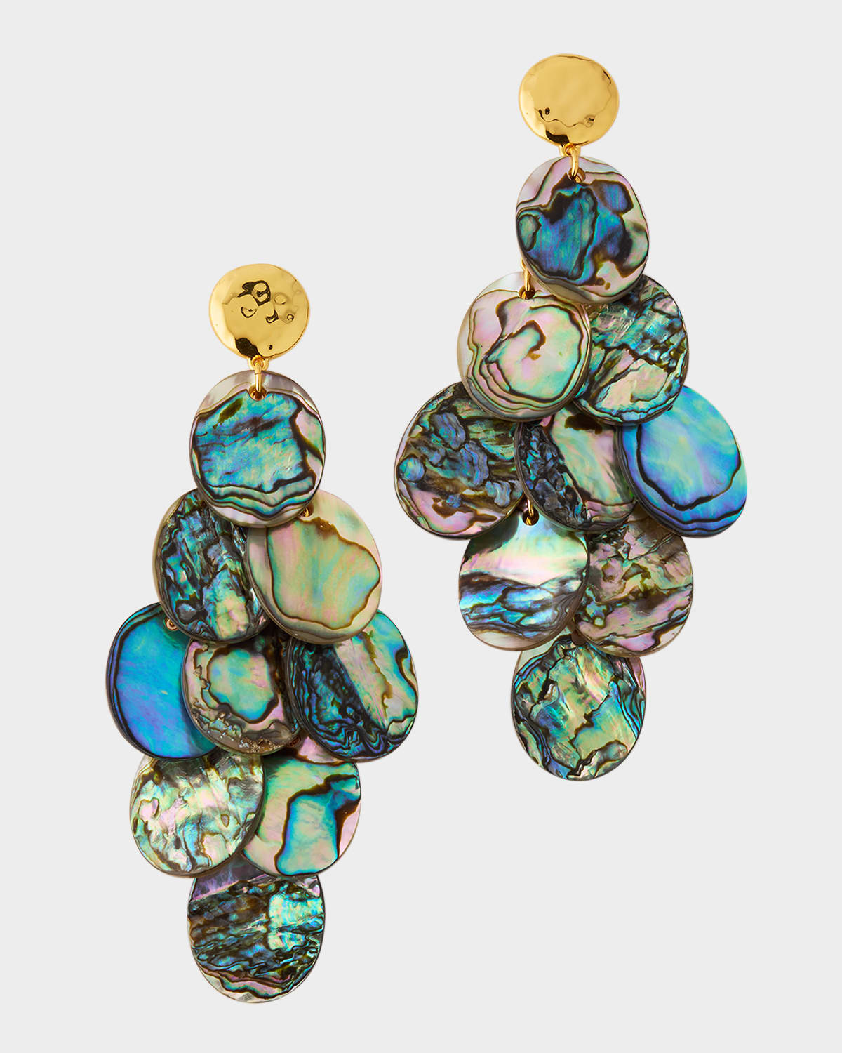 NEST Jewelry Abalone Shell Chandelier Earrings