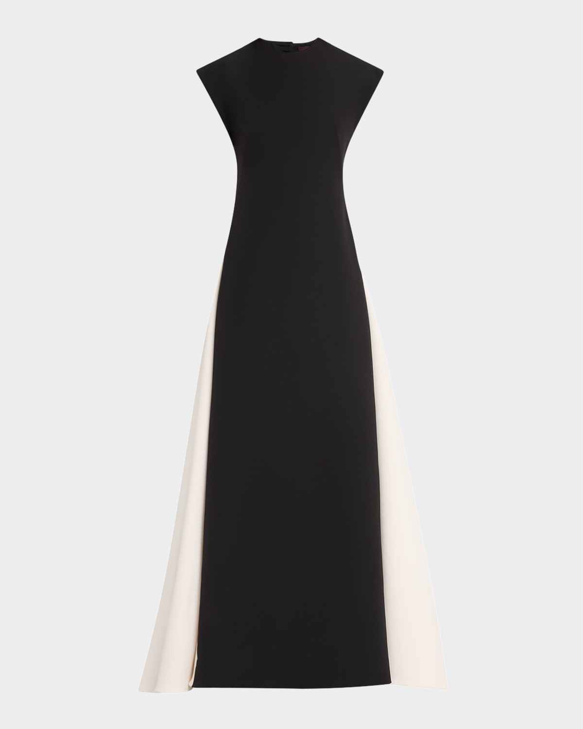 Bibhu Mohapatra Open-back Colorblock Cady Gown