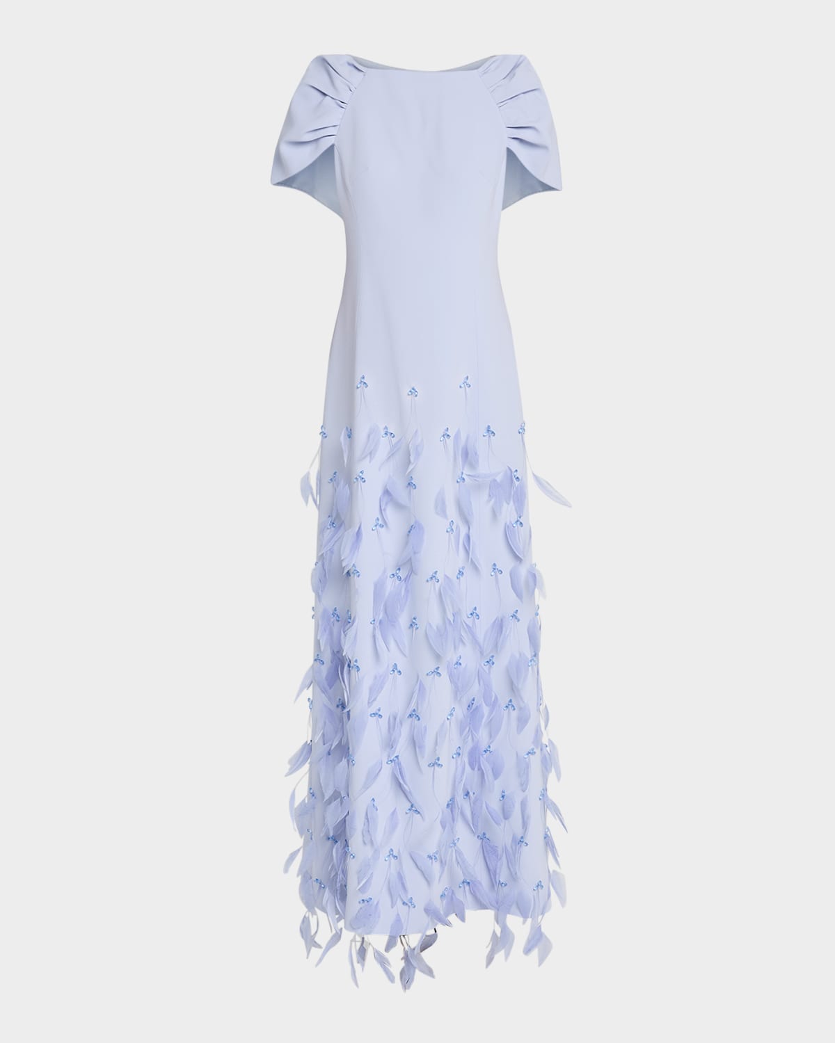 Huishan Zhang Leonor Gown In Pale Blue