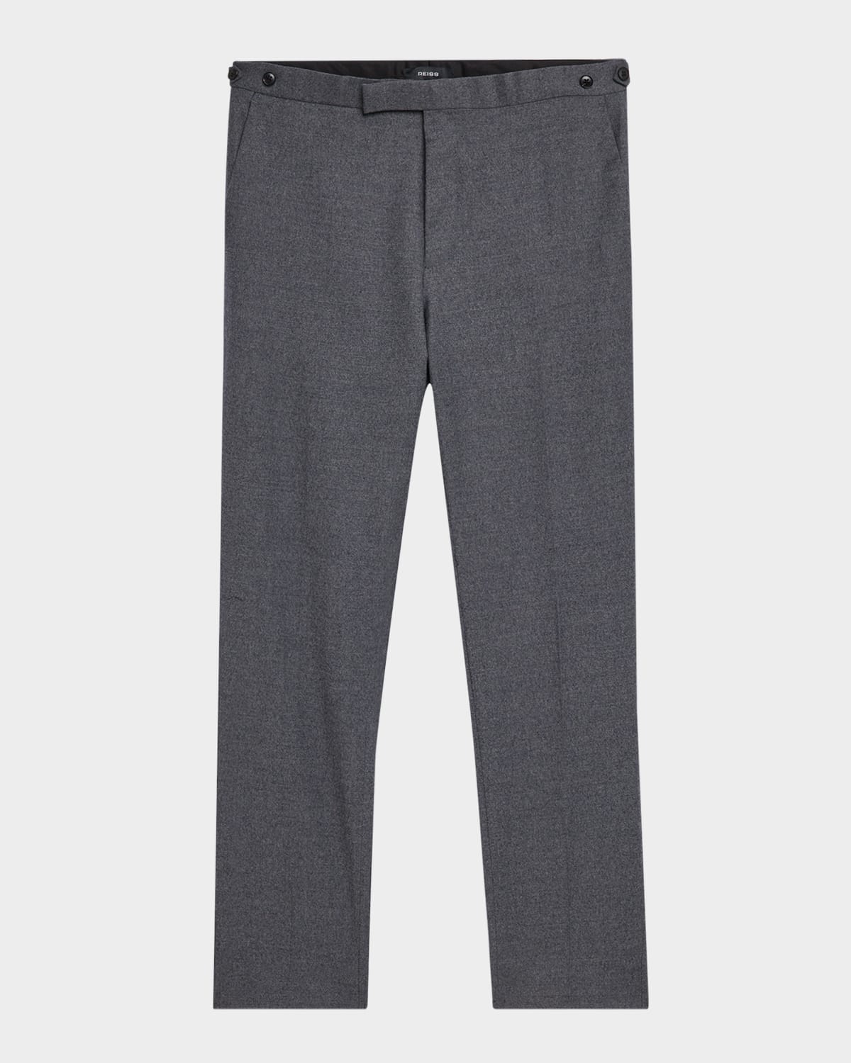 Men's Flannel Trousers with Side Adjusters
