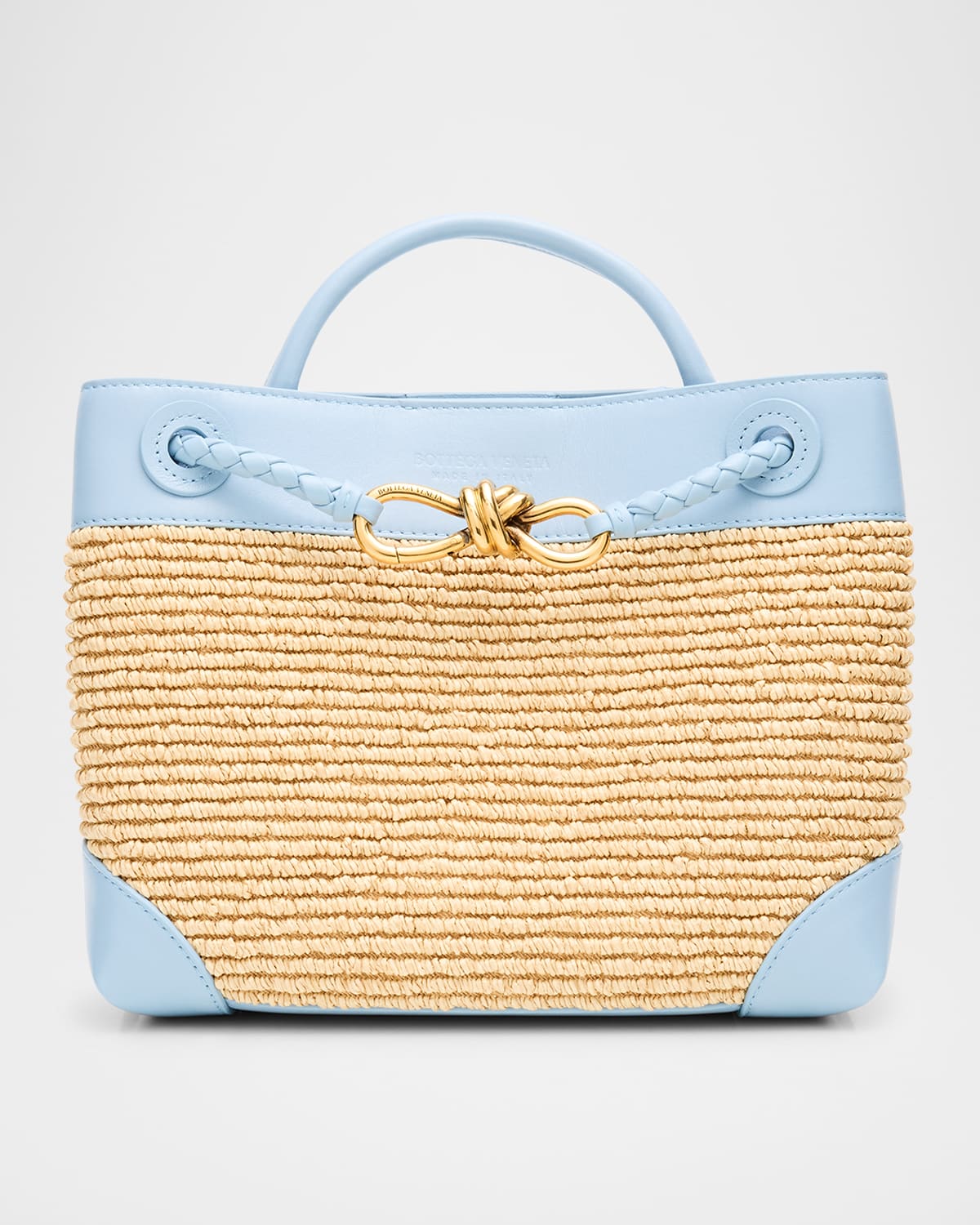 Bottega Veneta Small Andiamo Tote Bag In Neutral