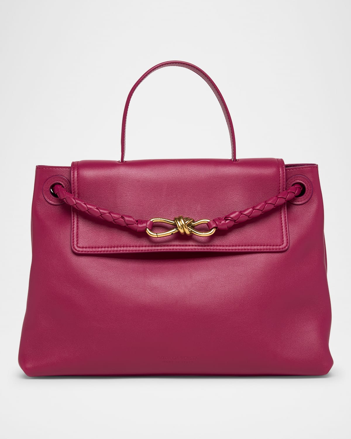 Andiamo Medium Leather Top-Handle Bag