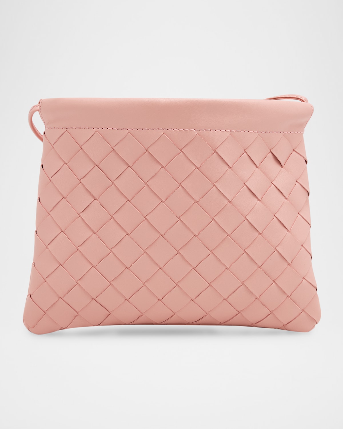 Bottega Veneta Small Leather Pouch Crossbody Bag In Gold