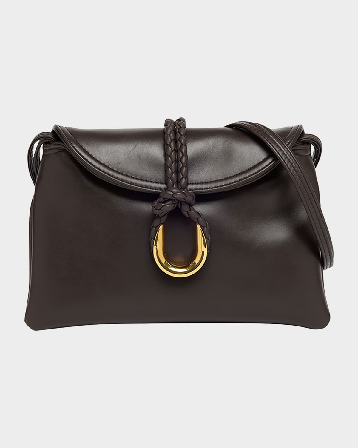 Bottega Veneta Small Liberta Leather Shoulder Bag In Fondant