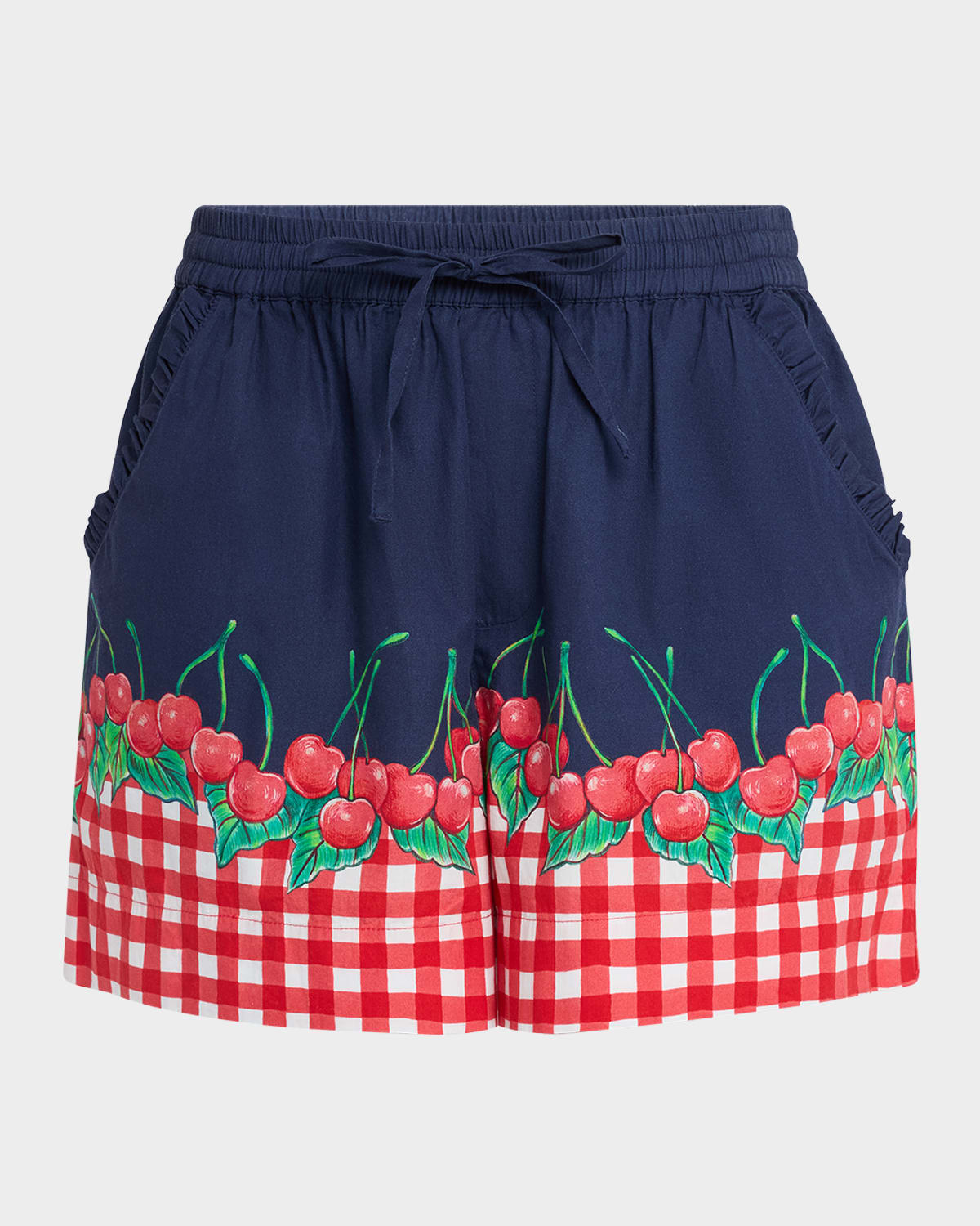 DAMSON MADDER CHERRY PIE DRAWSTRING SHORTS 