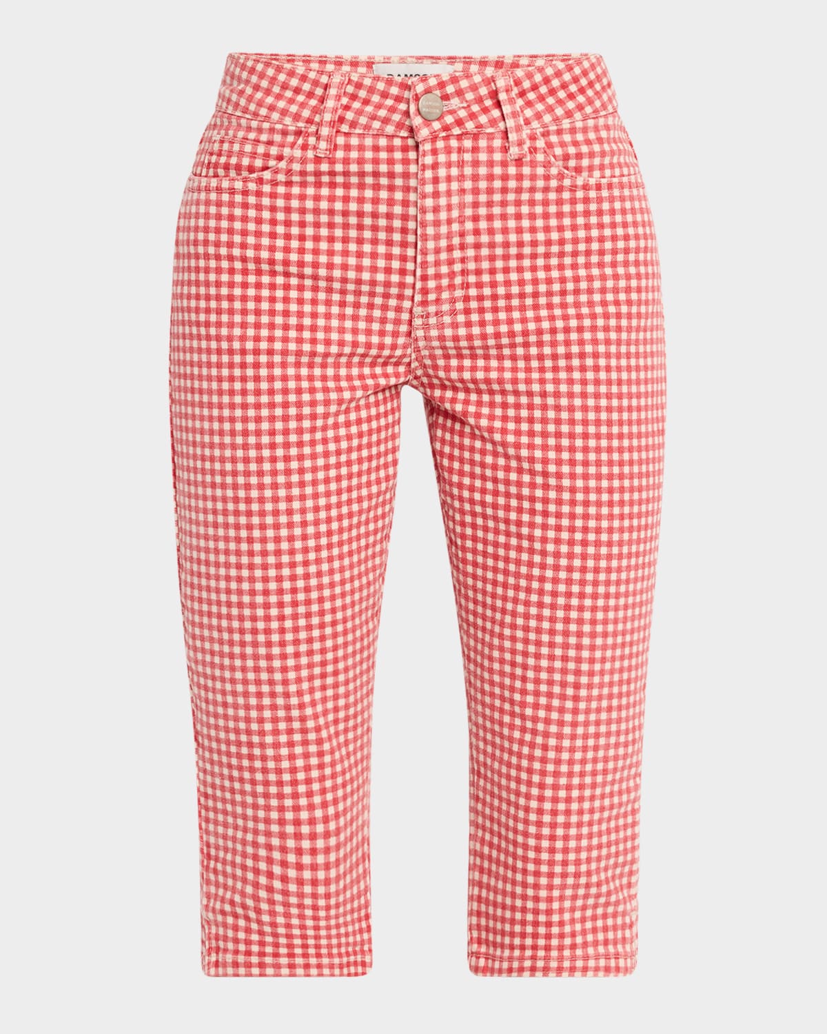 DAMSON MADDER GINGHAM CAPRI JEANS 