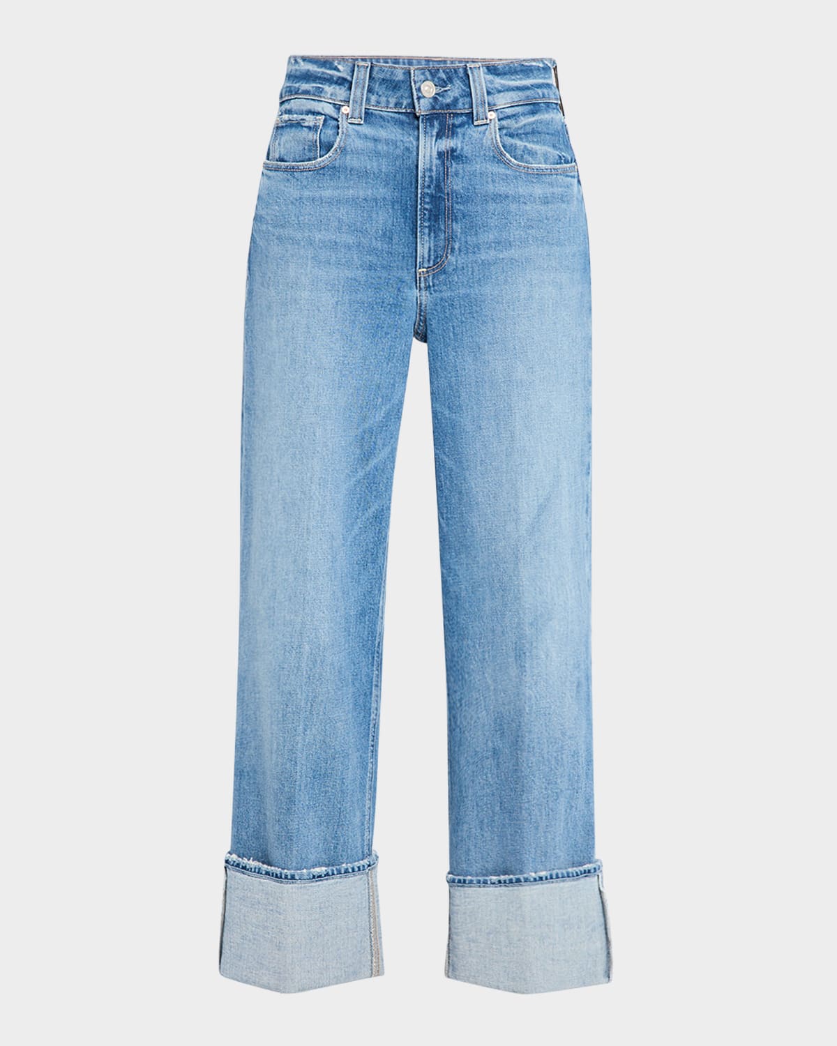PAIGE SASHA ANKLE JEANS WITH WIDE CUFF 