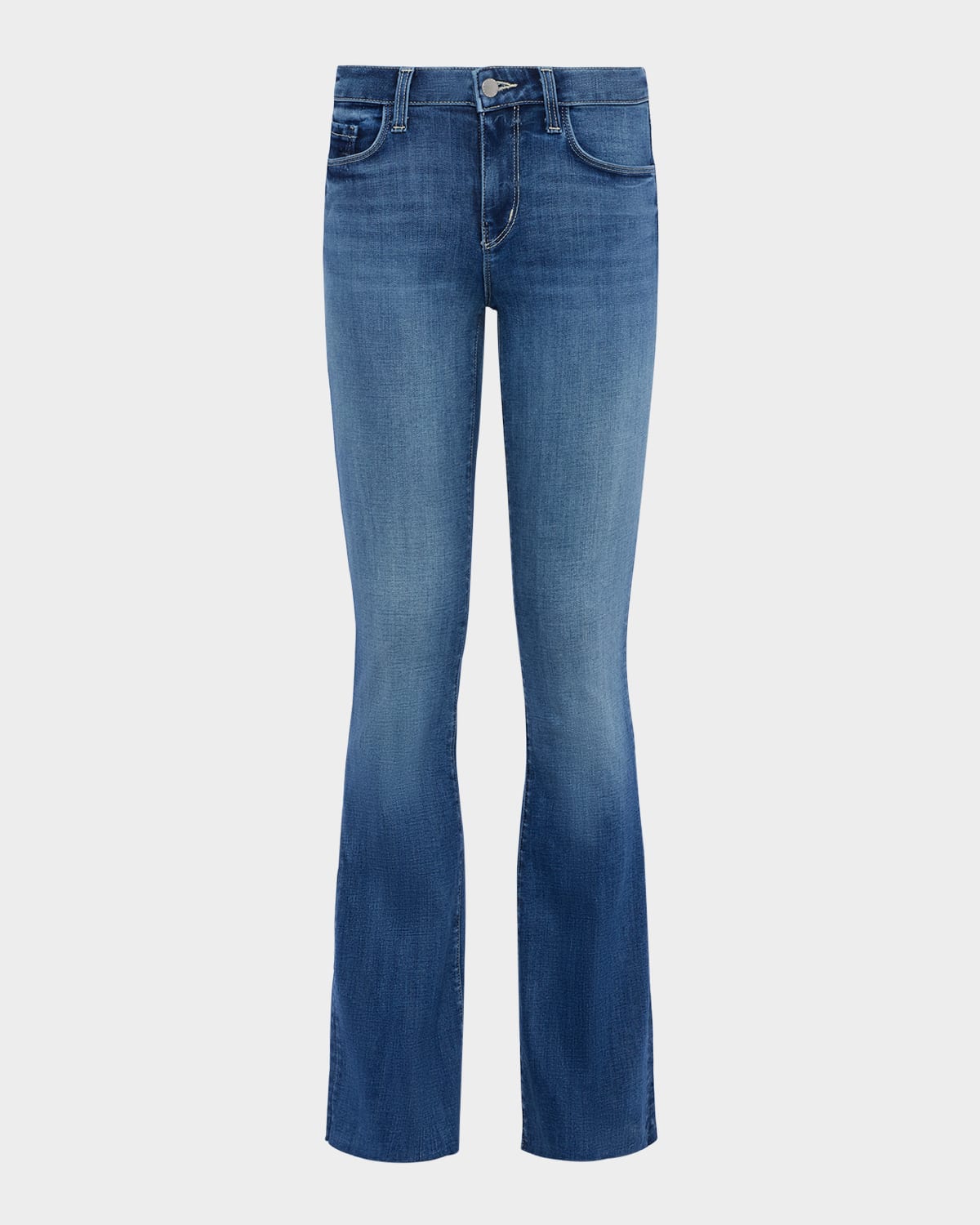 L Agence Sneeki Low-rise Sneaker Straight Jeans In Hanson