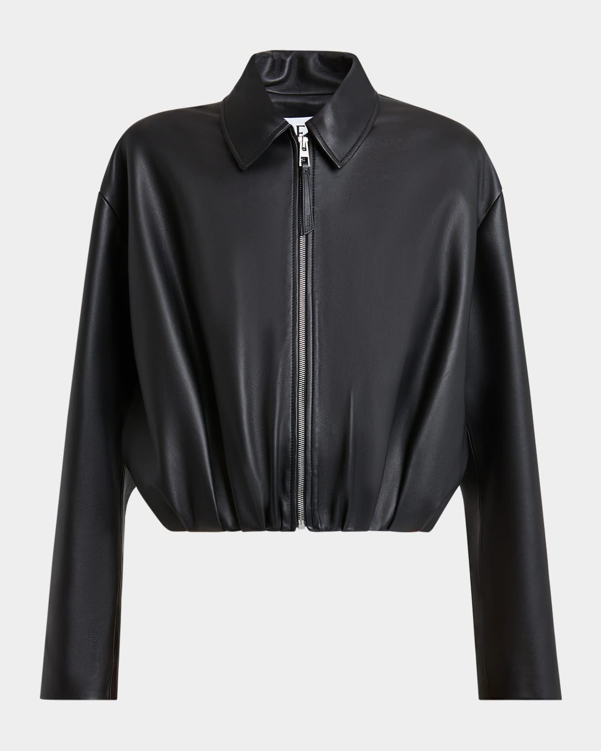 Loewe Leather Blouson Jacket In Black
