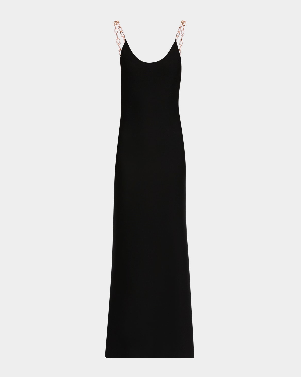 Shop Gabriela Hearst Adeona Long Chain-strap Dress