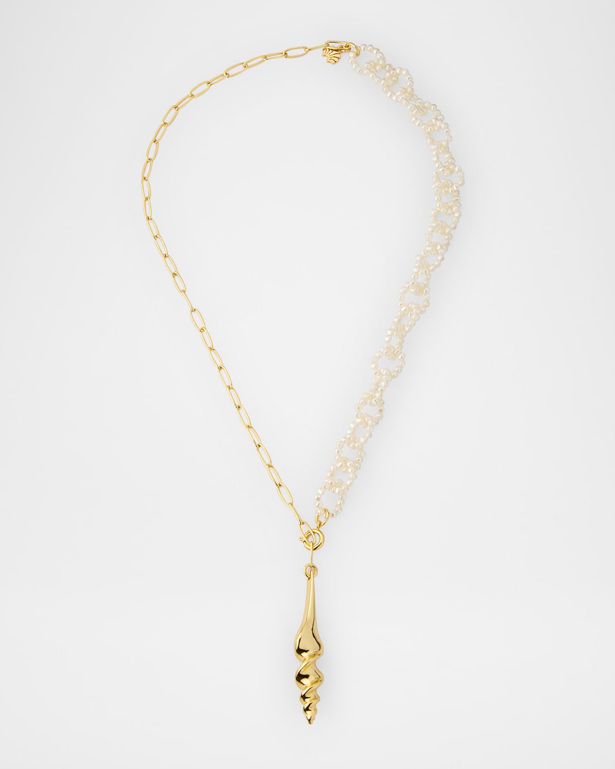 Turritella Lariat Necklace