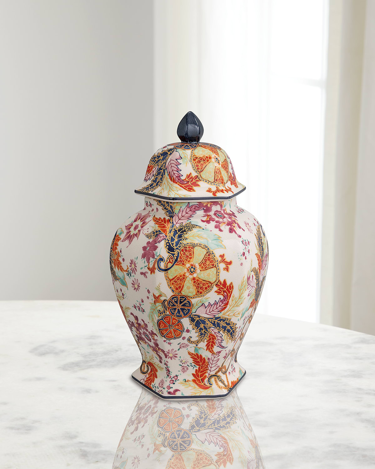 Port 68 Tobacco Leaf Hex Jar In Multi
