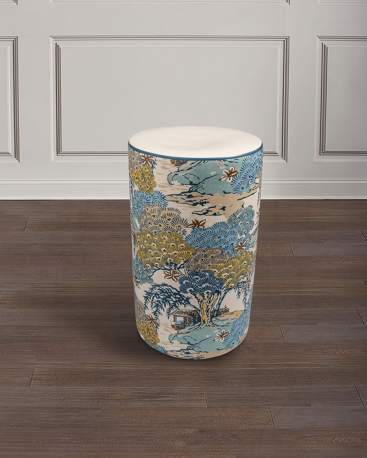 Port 68 Sea Of Trees 20" Garden Stool In Multi