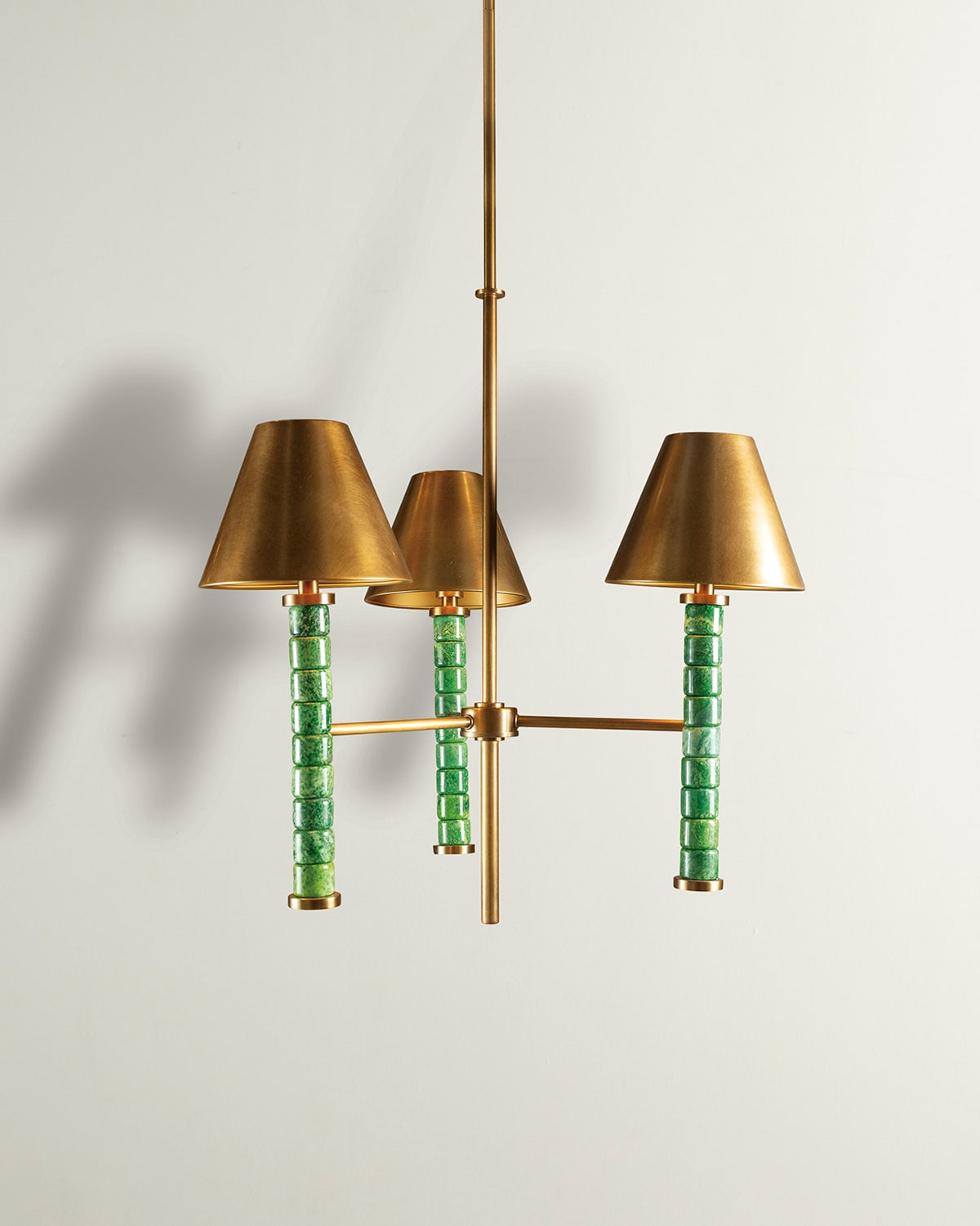 Port 68 Jade Garden 26" 3-light Pendant Chandelier In Green