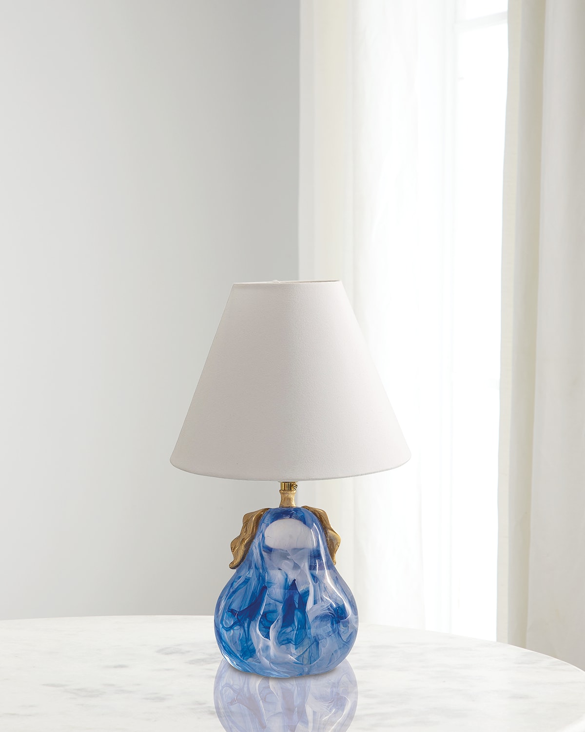 Port 68 Oceanic Pearl 13.5" Table Lamp In Blue