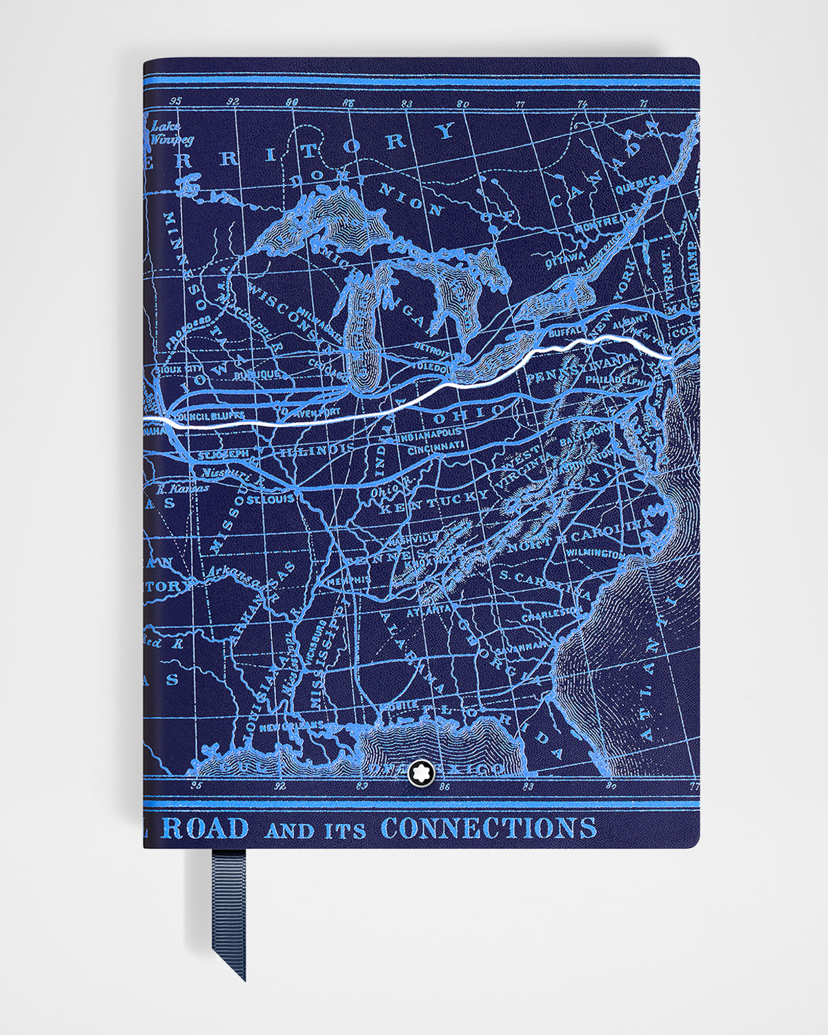 Montblanc Meisterstück Around The World In 80 Days Medium Notebook In Blue