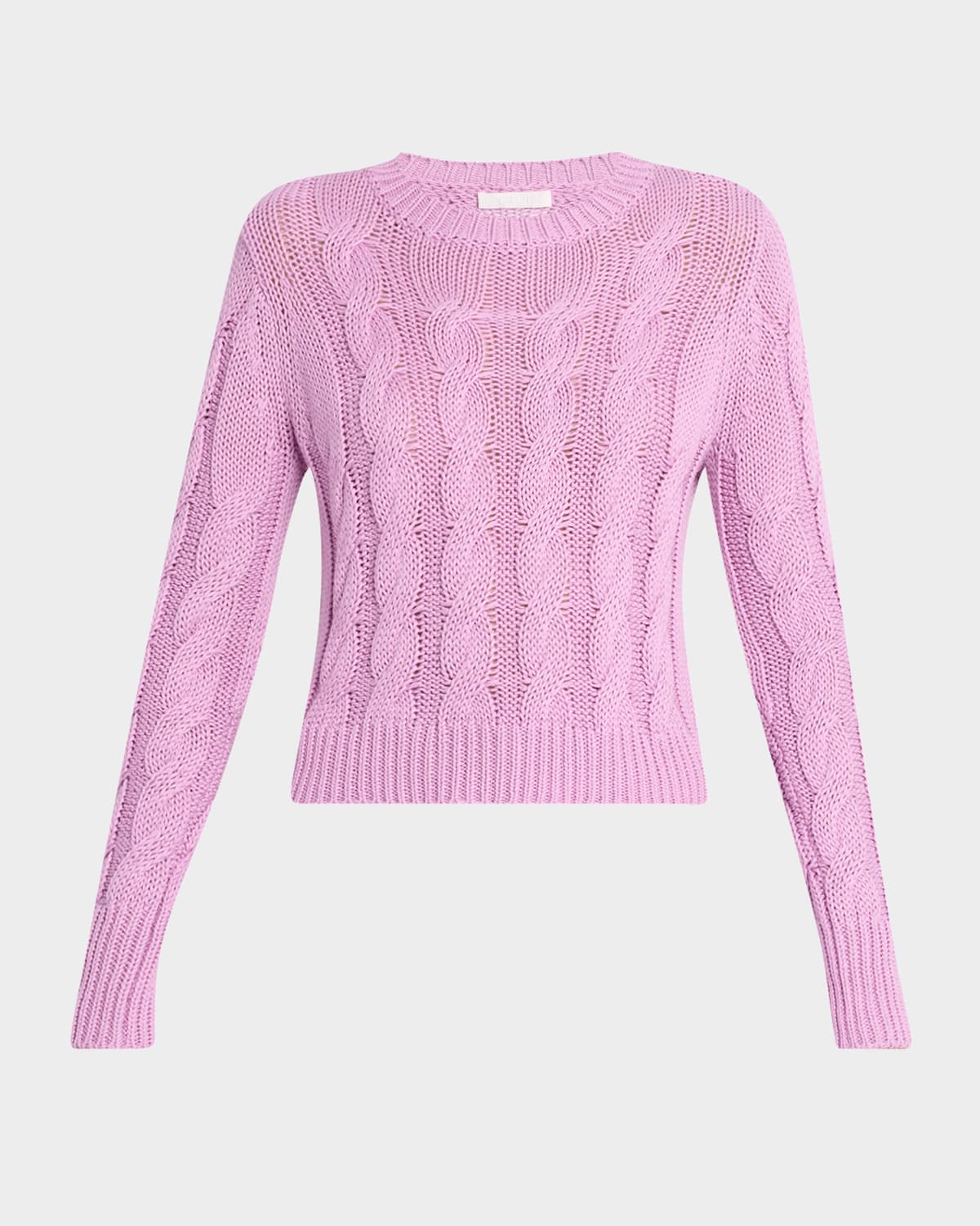 Sablyn Sydney Cable-knit Sweater In Orchid
