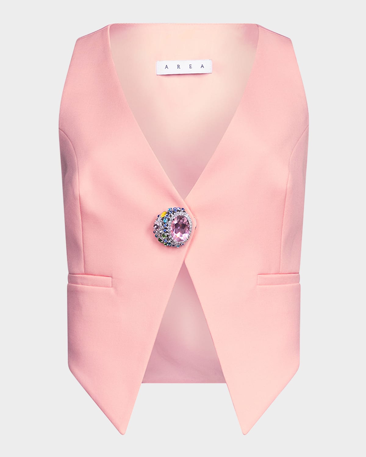 AREA CRYSTAL GEMSTONE CLUSTER VEST 