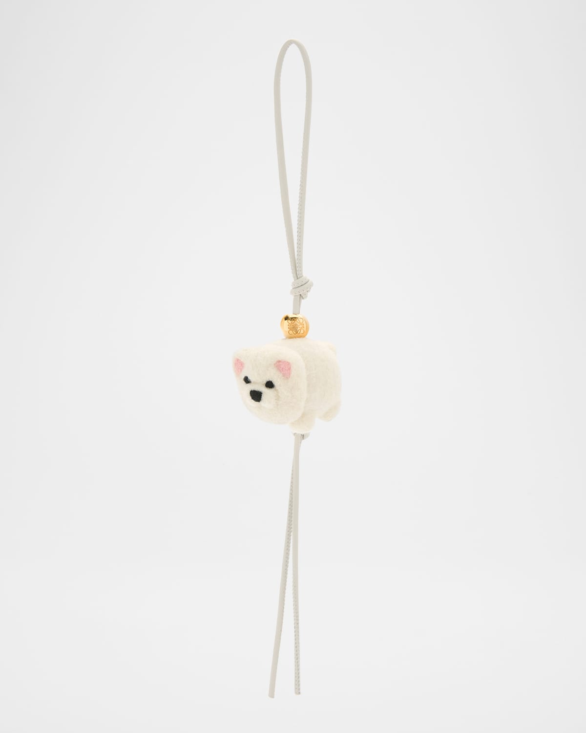 Loewe Chow Chow Dog Charm In Soft White