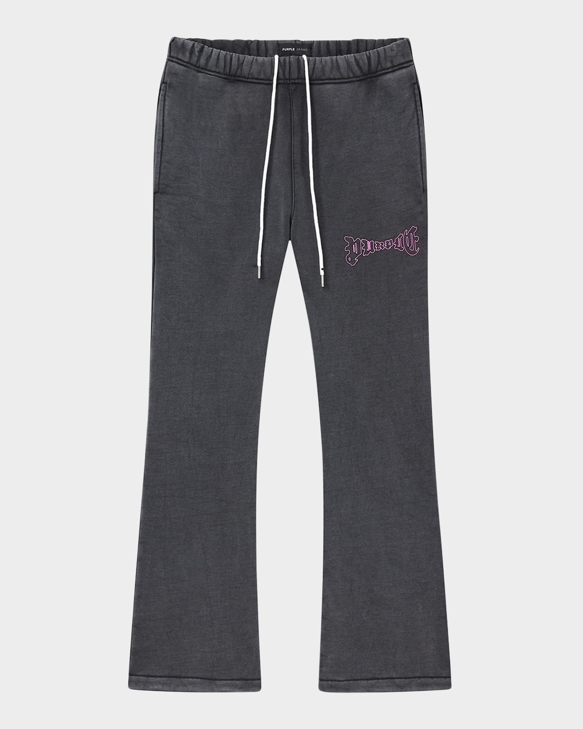 PURPLE MEN'S HEAVY FLEECE FLARE SWEATPANTS 