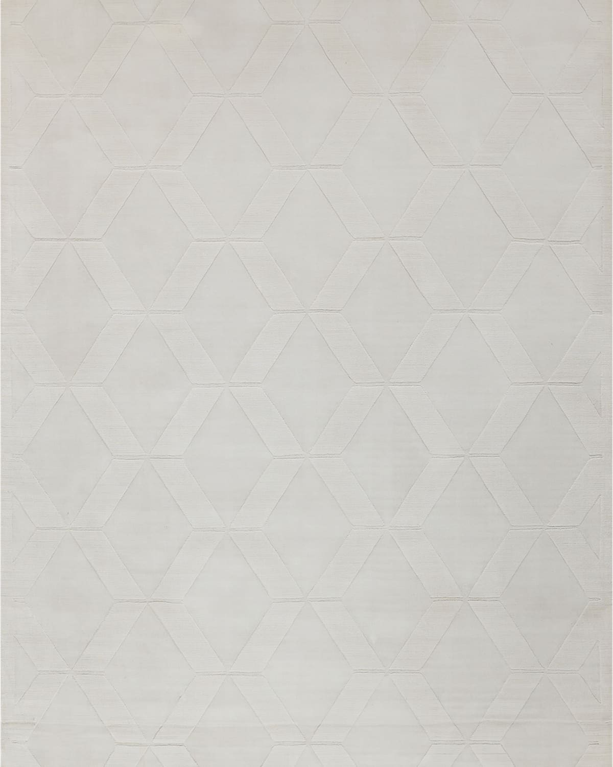 Exquisite Rugs Brunello Hand-loomed White Rug, 9' X 12' In White