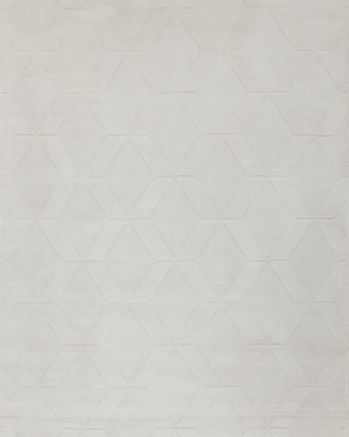 Exquisite Rugs Brunello Hand-loomed White Rug, 6' X 9' In White