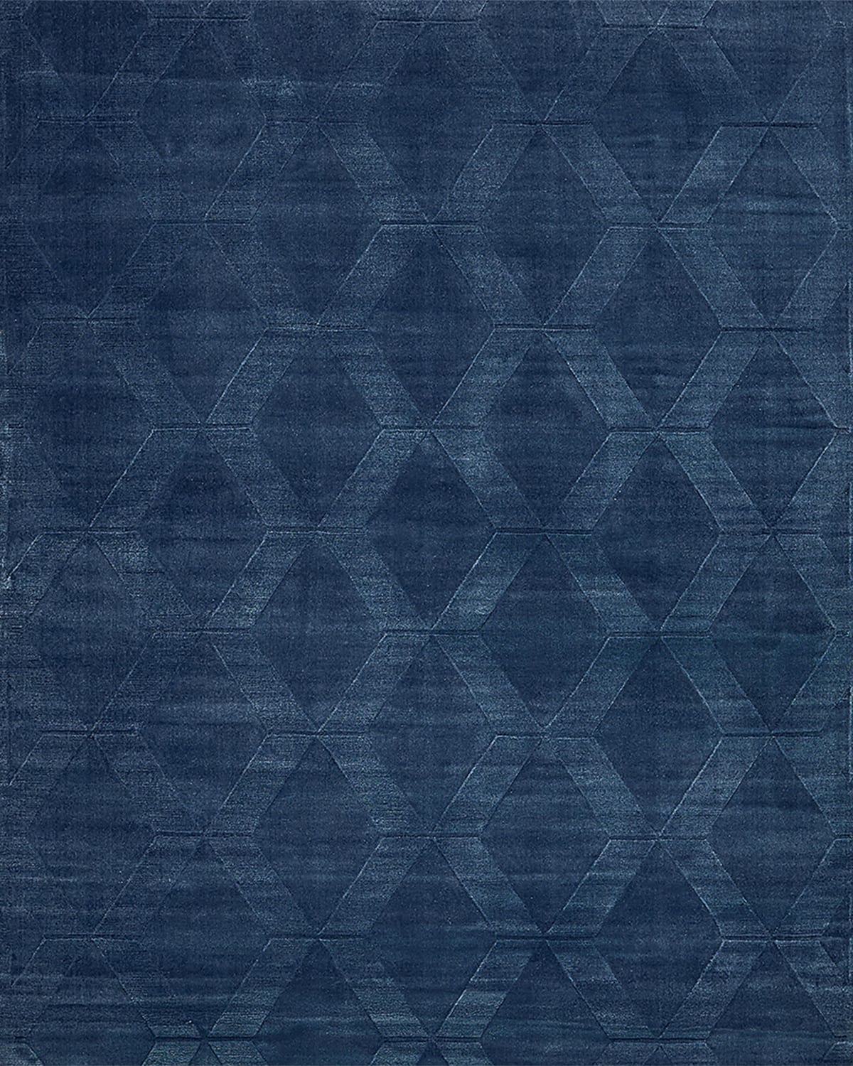 Exquisite Rugs Brunello Hand-loomed Navy Rug, 10' X 14' In Navy