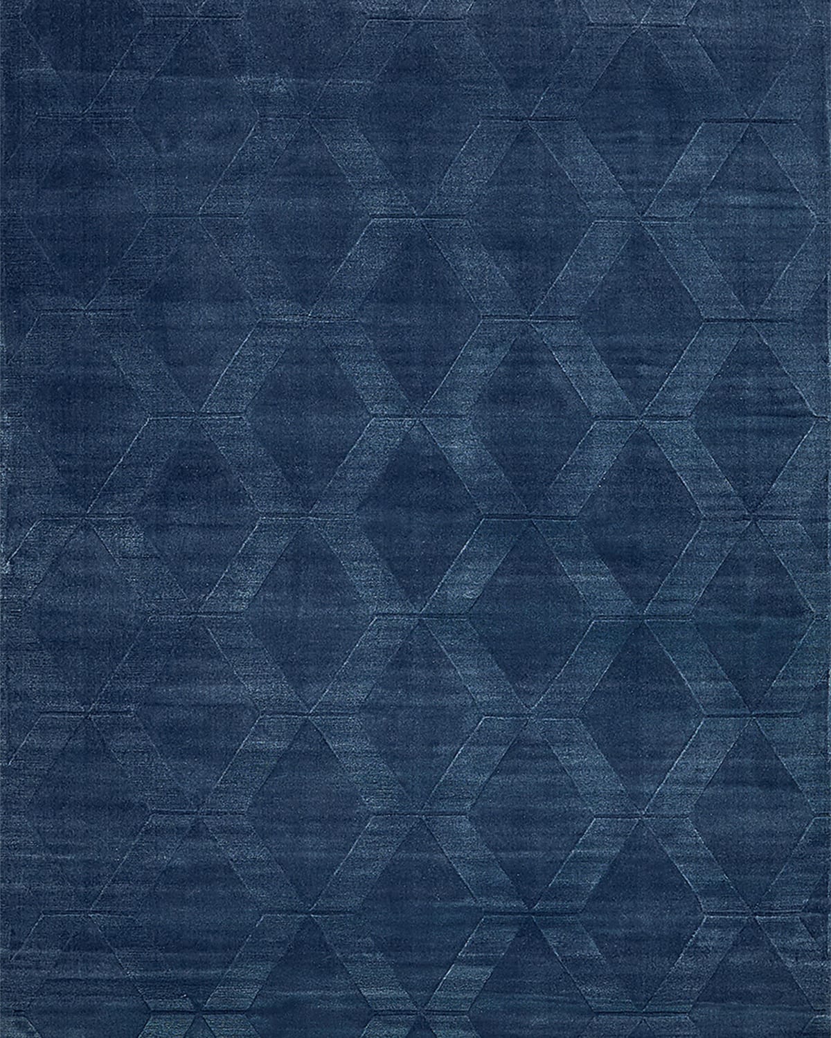 Exquisite Rugs Brunello Hand-loomed Navy Rug, 8' X 10' In Navy