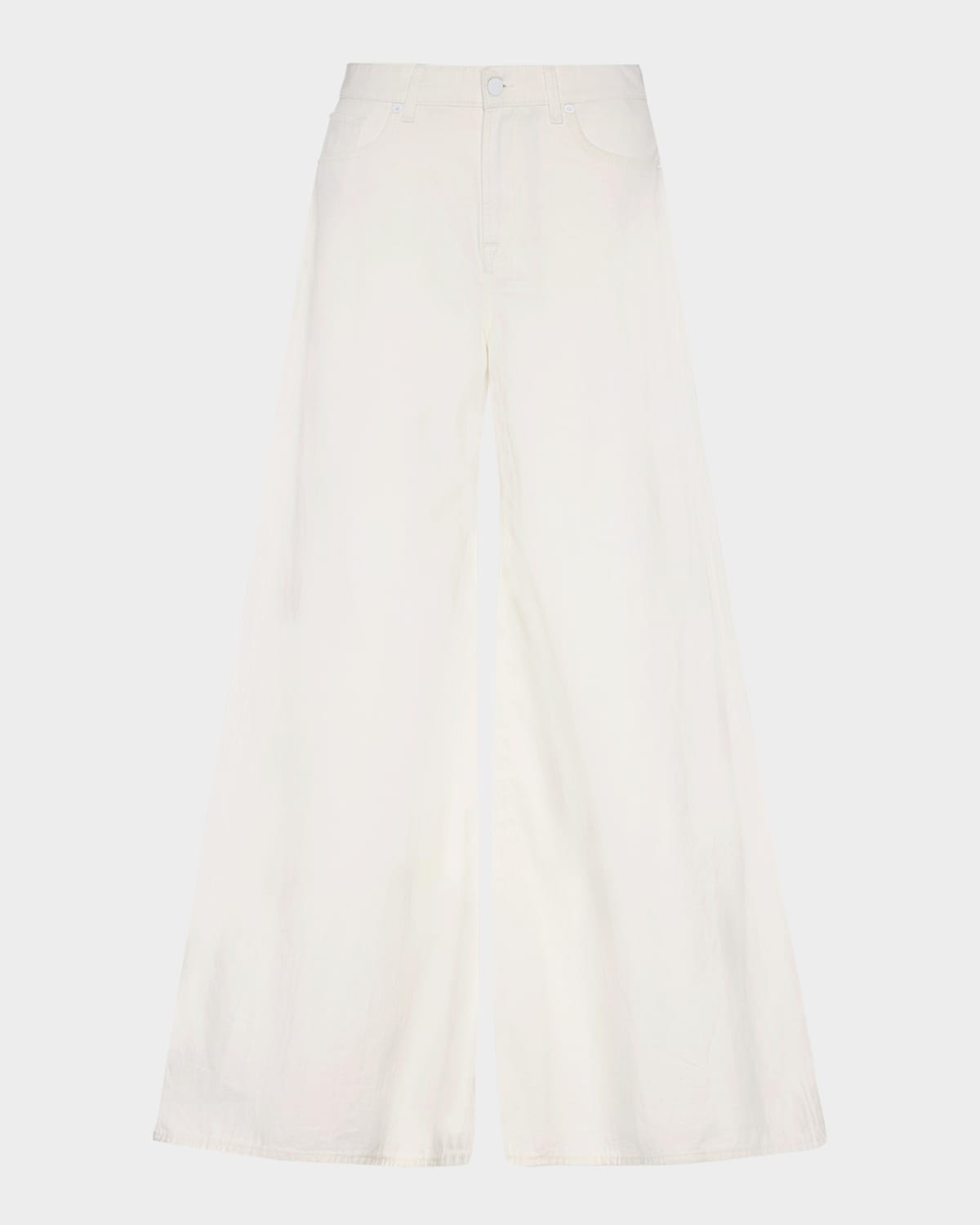 Shop 7 For All Mankind Willow Wide-leg Pants In Linen Ostuni