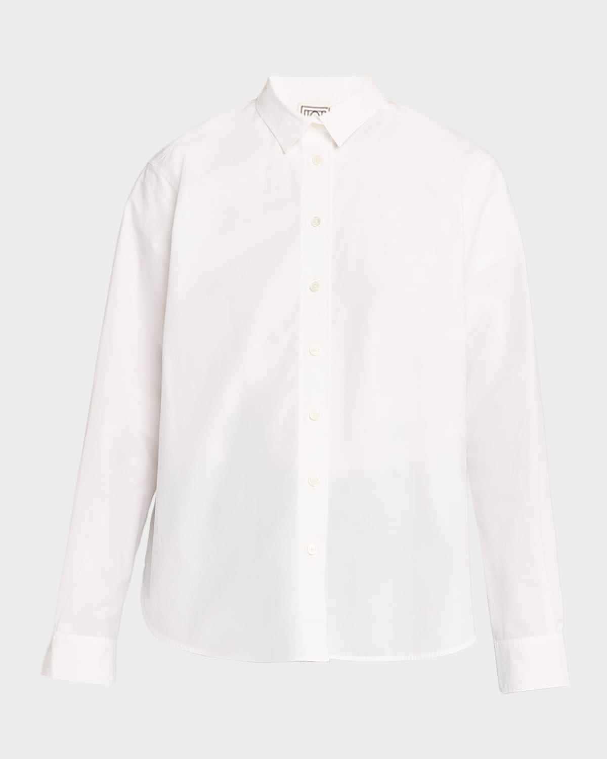 Totême Signature Cotton Button-down Shirt In White