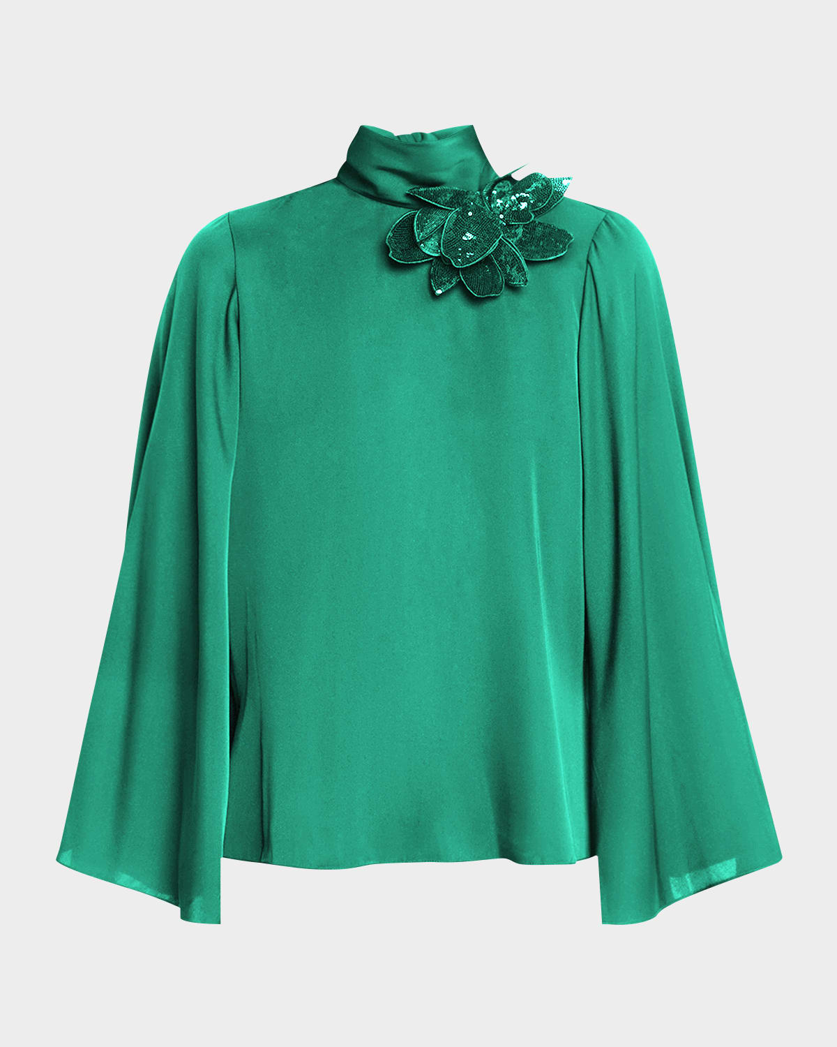Ungaro Sequin Floral Applique Blouse