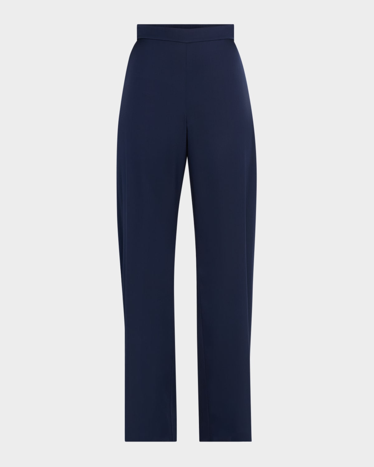 Straight-Leg Stretch Georgette Pants