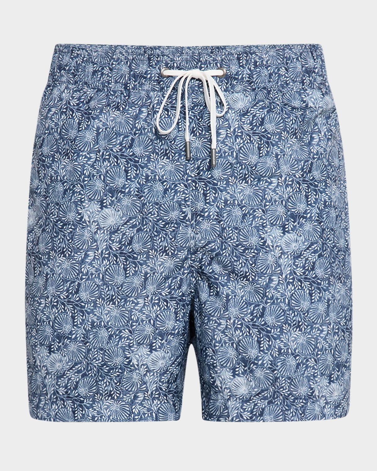 Onia Charles Printed 5 Swim Trunks In Deep Navy Multi