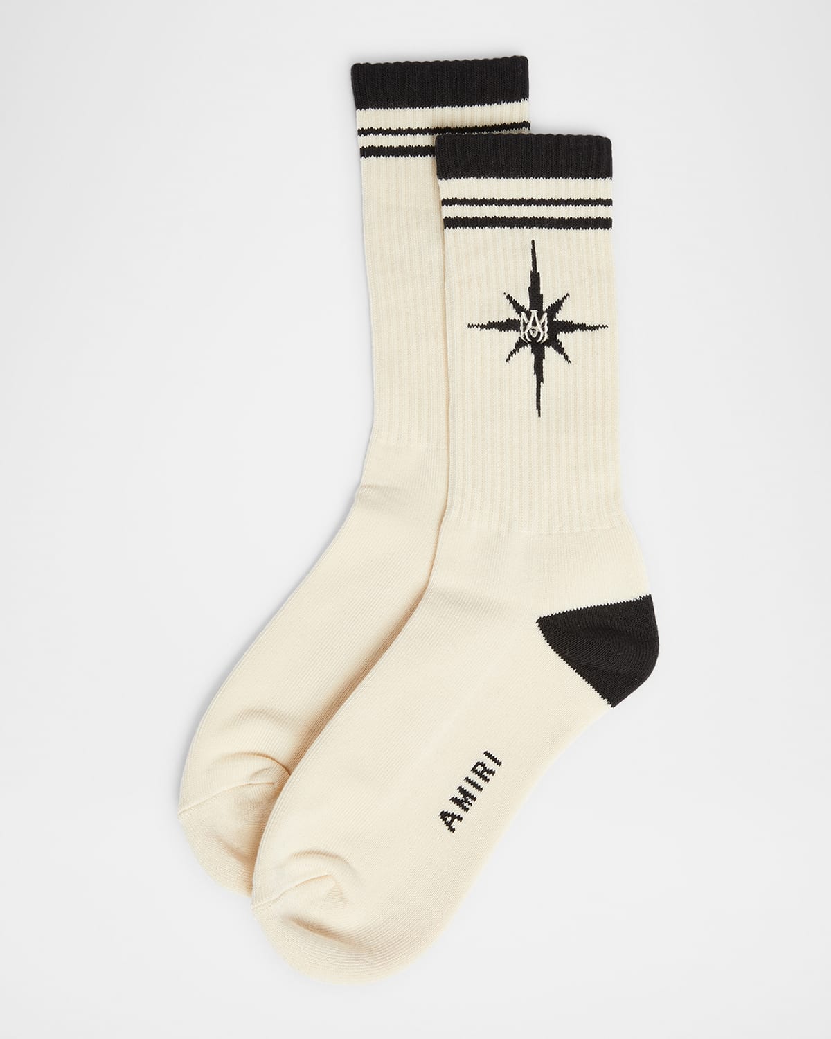 AMIRI MEN'S STARBURST MA CREW SOCKS 