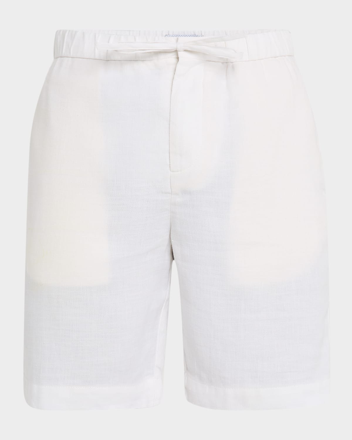 Frescobol Carioca Men's Felipe Linen And Cotton Drawstring Shorts In White
