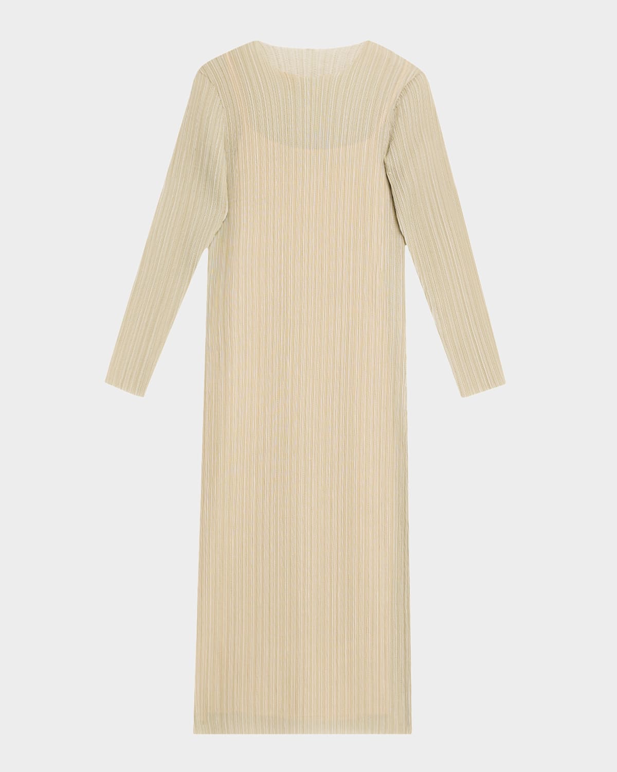 Shop Vince Long-sleeve Ribbed Midi Dress In Dk Jade Water Combo