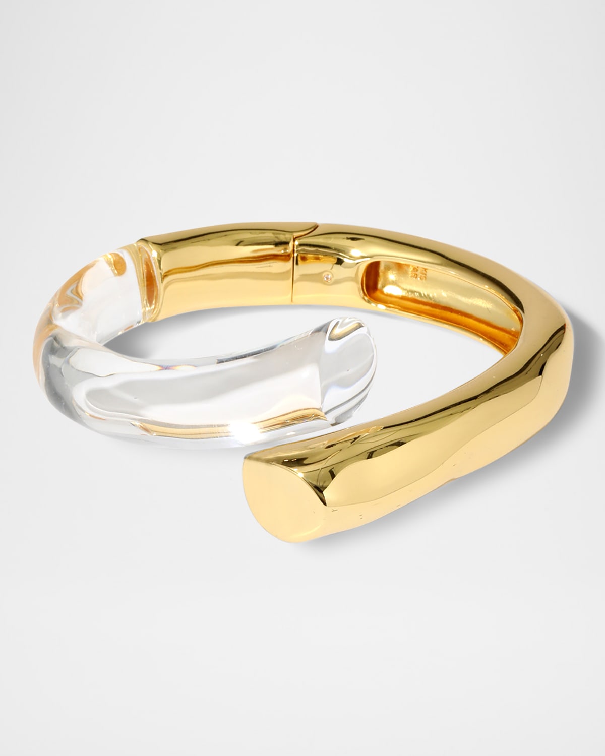 Liquid Lucite Bypass Hinge Bracelet