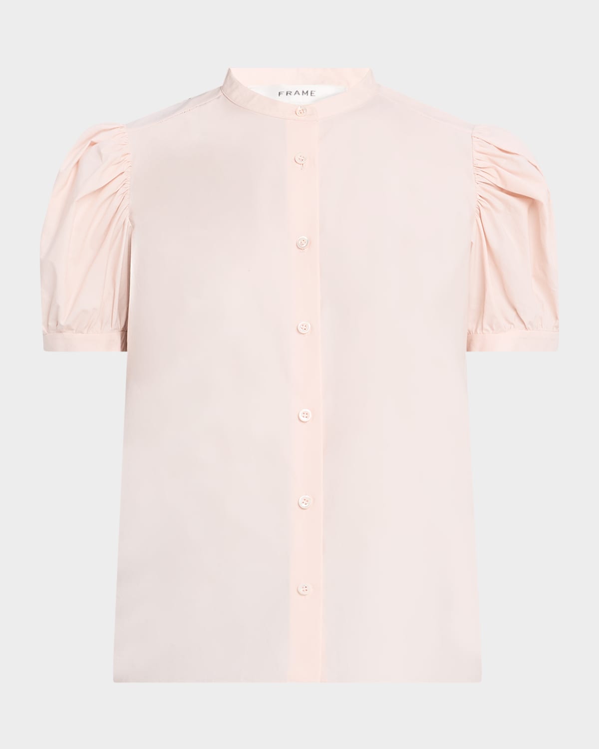 Shop Frame The Gathered Top In Light Pink