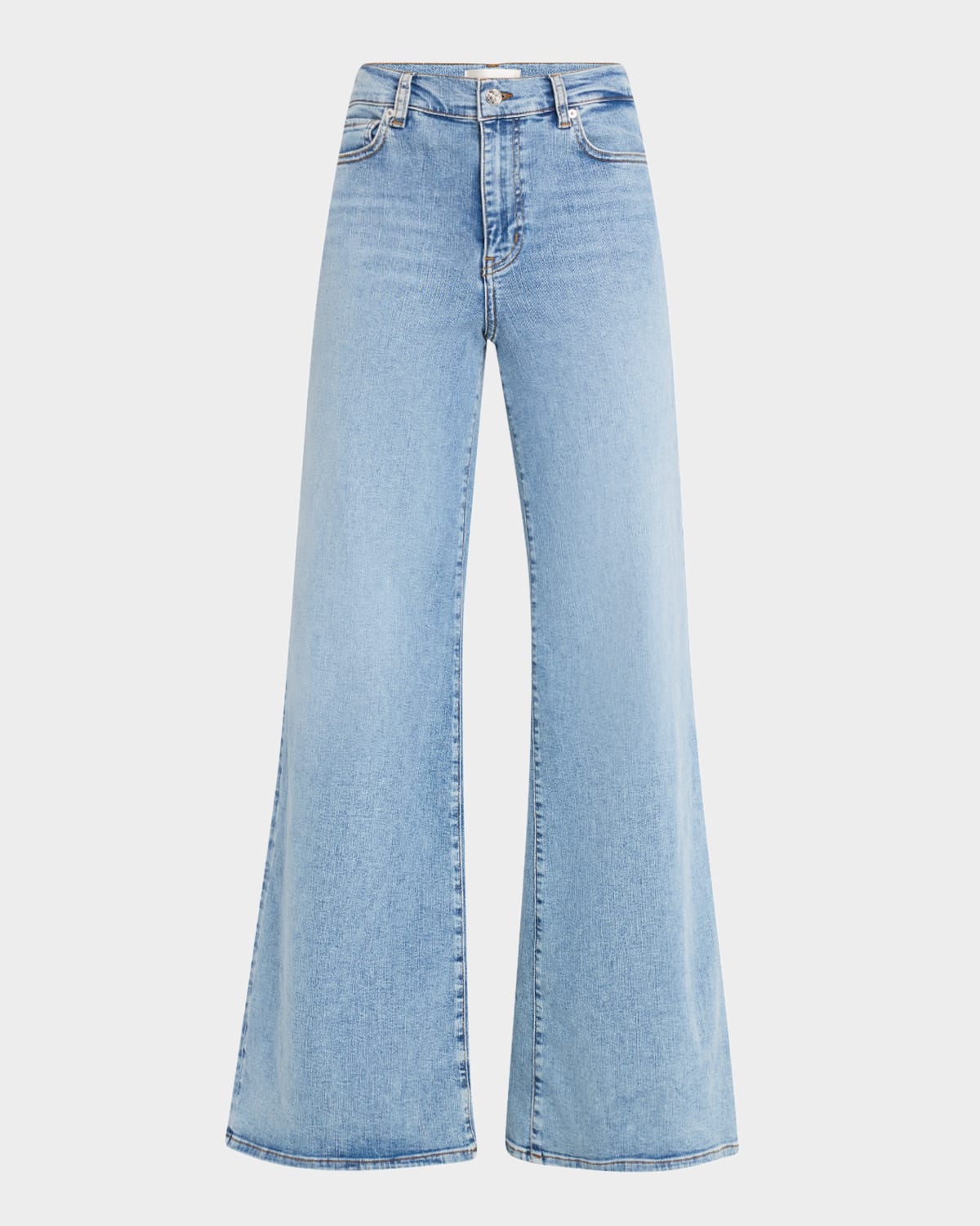 Frame Le Slim Palazzo Bardot Pocket Wide Leg Jeans In Lark