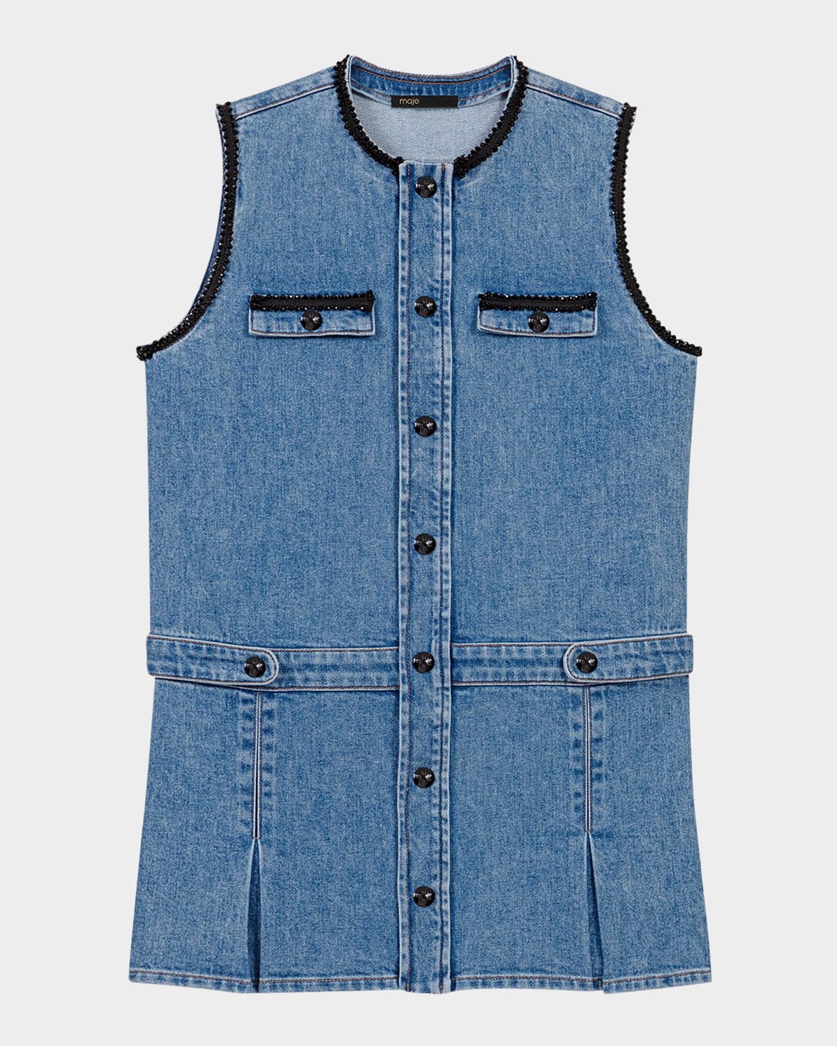 Maje Racky Denim Mini Dress