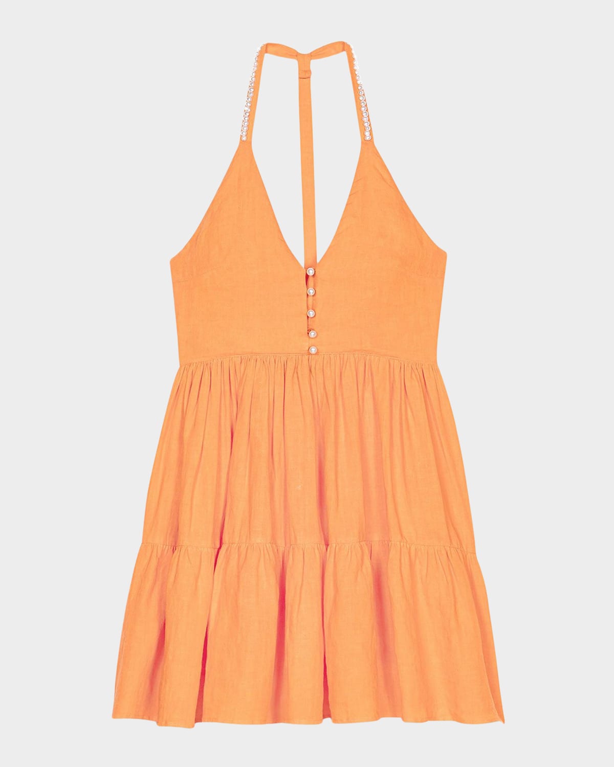 Maje Short Linen Dress