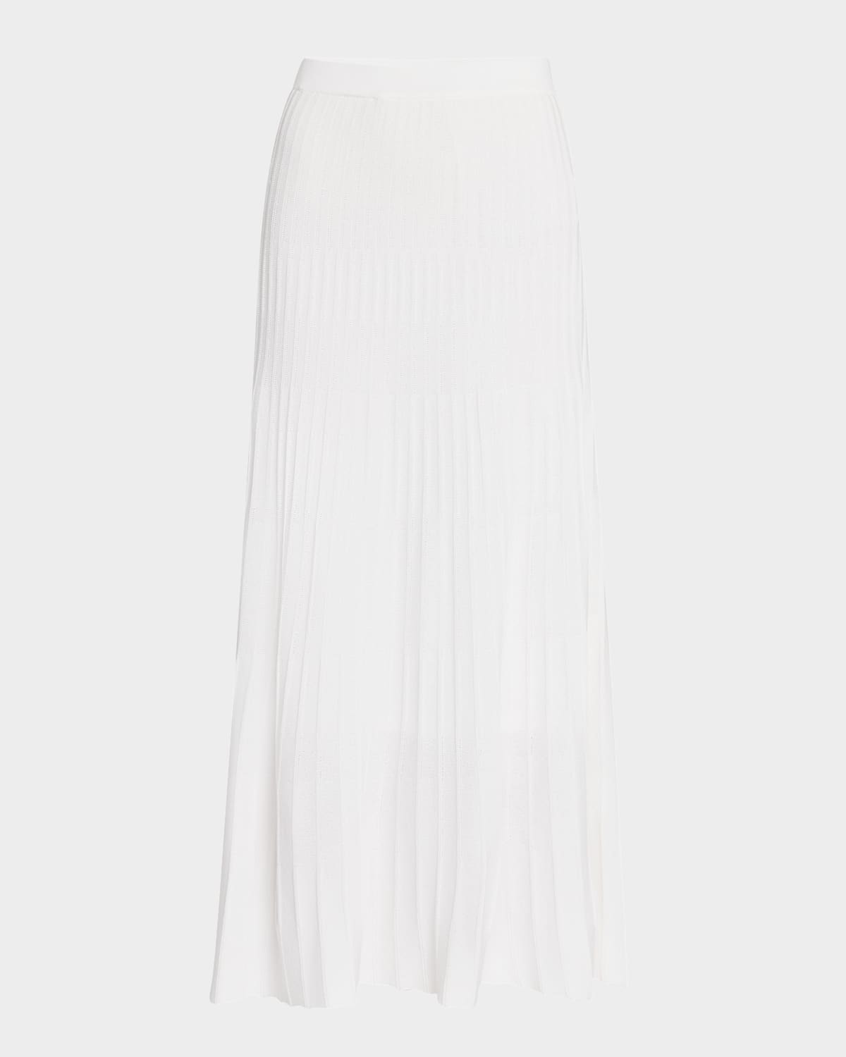 Heritage-Fit Ribbed Knit Midi Skirt