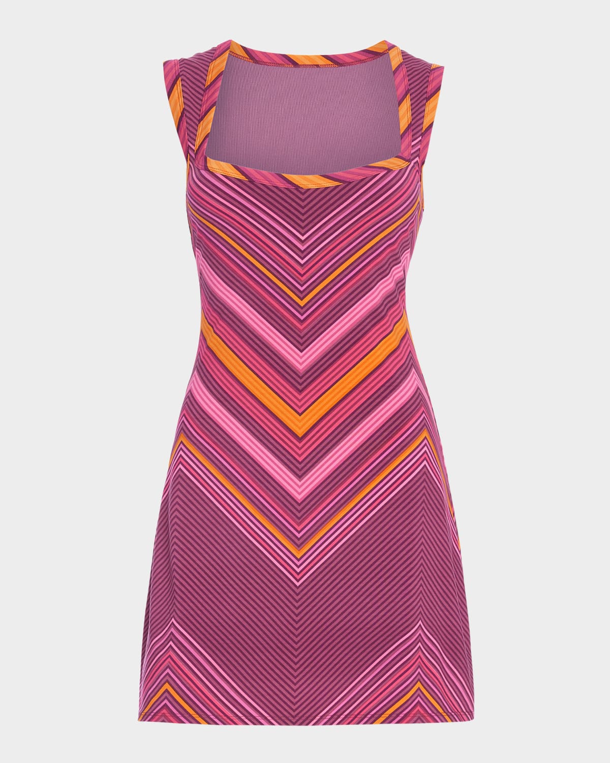 RAMY BROOK ROBERTA CHEVRON MINI DRESS 