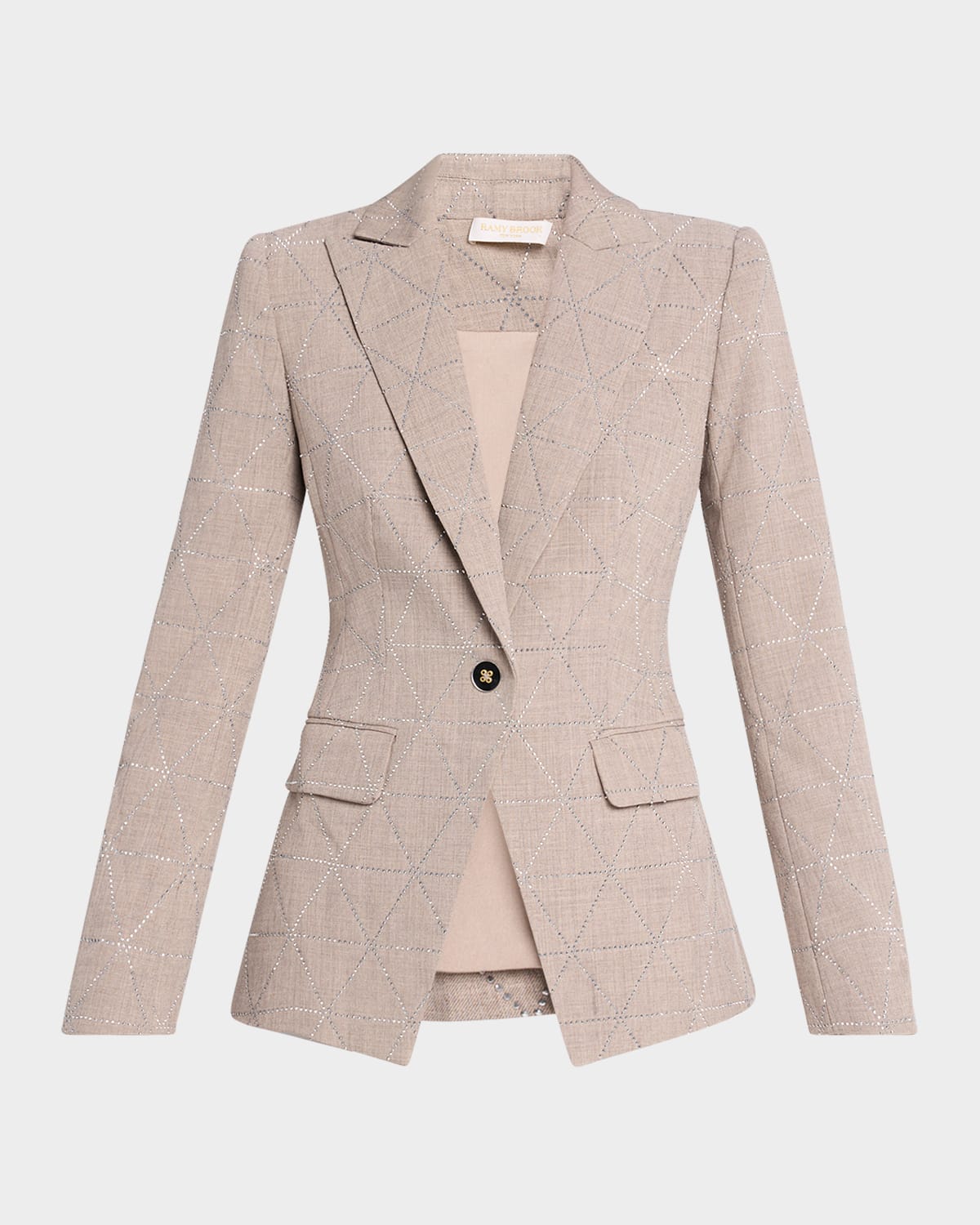 RAMY BROOK KENSINGTON EMBELLISHED SINGLE-BREASTED BLAZER 