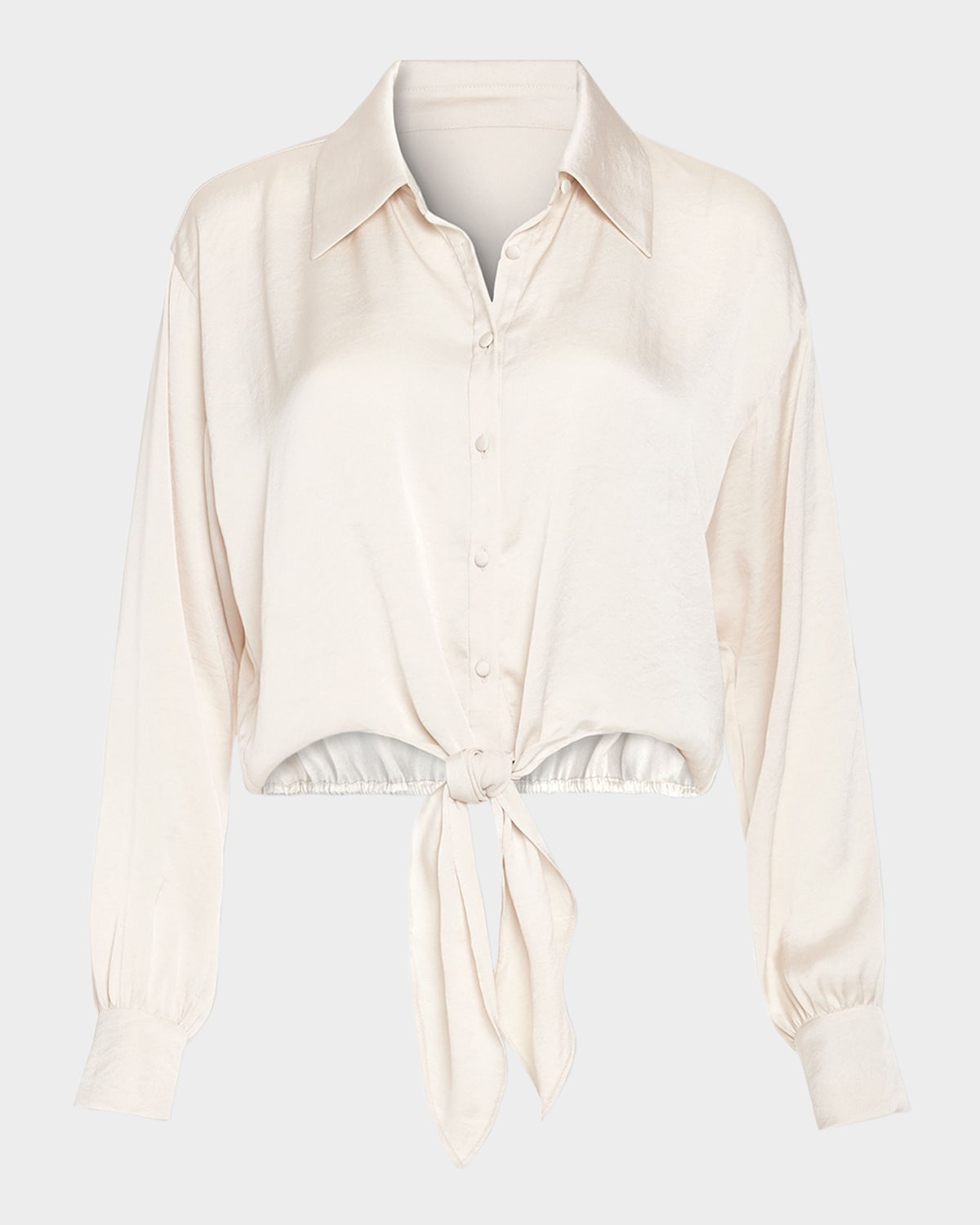 RAMY BROOK LUNA TIE-FRONT BLOUSE 