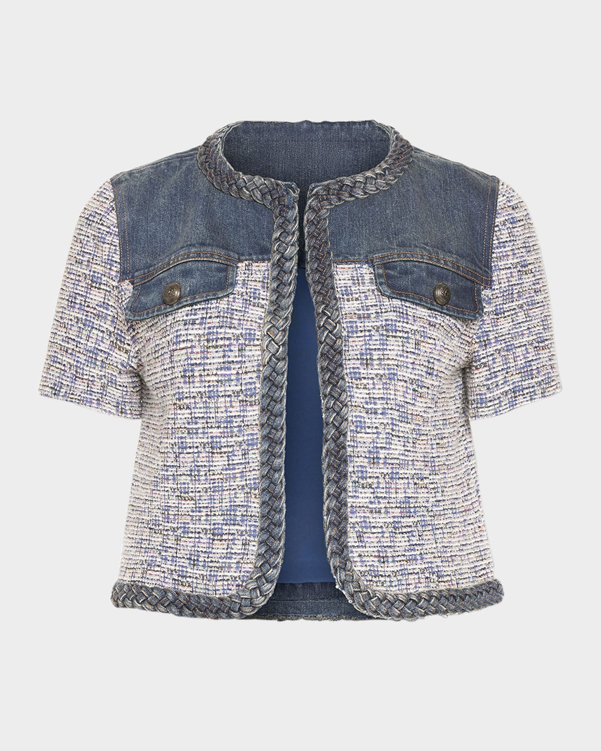 RAMY BROOK LIBBY MIXED-MEDIA JACKET 