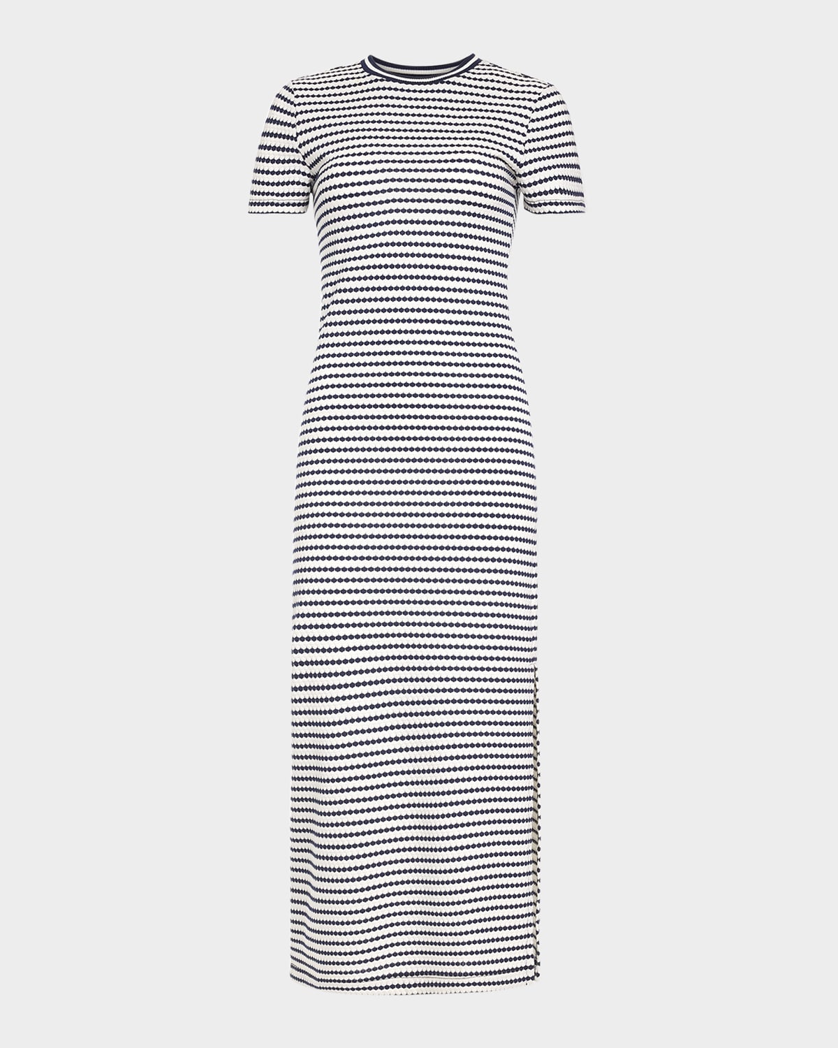 RAMY BROOK SKYE STRIPE SHORT-SLEEVE MIDI DRESS 